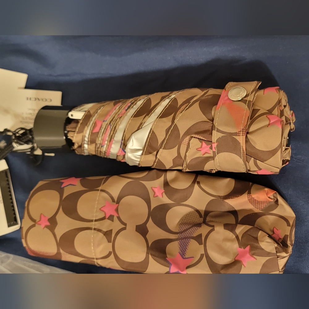 Coach Signature Small Tote Umbrella - Picture 2 of 5